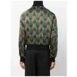 Ozwald Boateng Printed silk bomber jacket