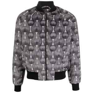Ozwald Boateng Printed velvet bomber jacket