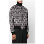 Ozwald Boateng Printed velvet bomber jacket