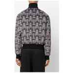 Ozwald Boateng Printed velvet bomber jacket
