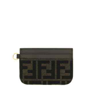 Fendi Ff Jacquard Cardholder