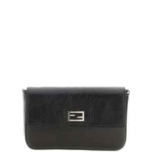 Fendi Black Tube Wallet On Chain