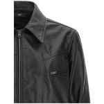 Amiri Leather Jacket With Zip