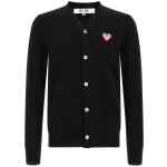 Comme Des Garçons Play Wool Cardigan With Heart Patch