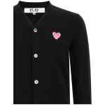 Comme Des Garçons Play Wool Cardigan With Heart Patch