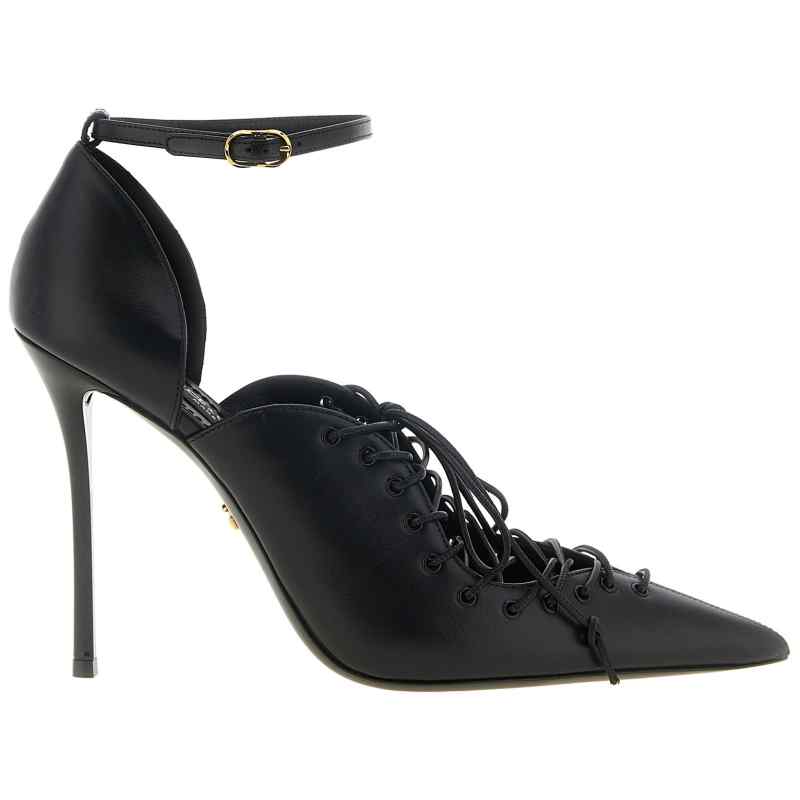 Dolce & Gabbana Leather Pumps With Lace-up