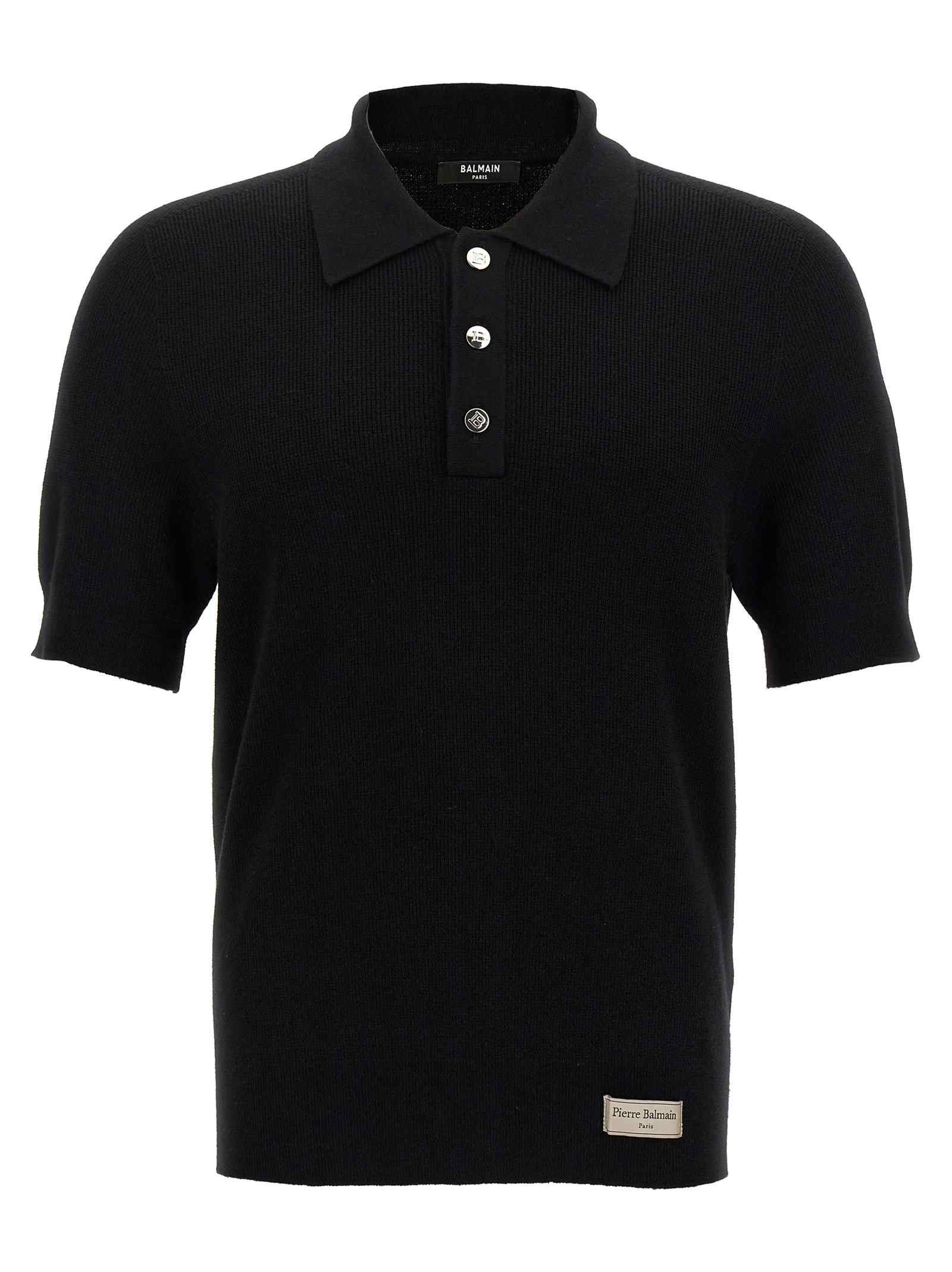 Balmain Label Polo Shirt