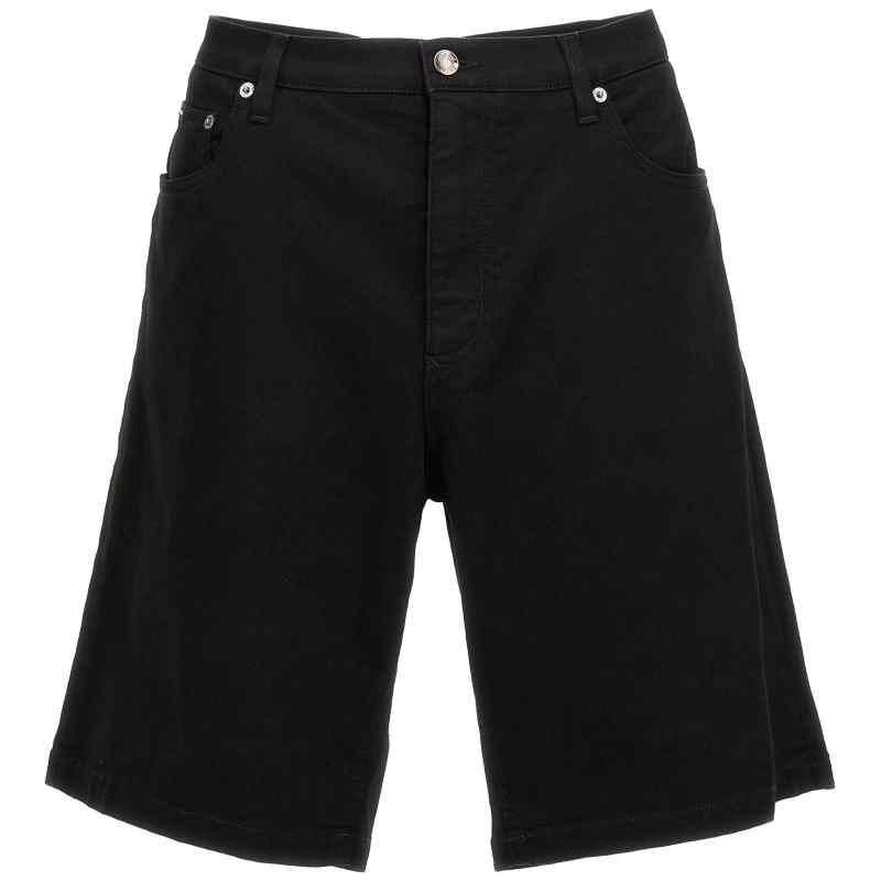GWNXADG8GW6S9001_01_M_2024-06-26T07-58-06.93Z Dolce & Gabbana Stretch Denim Bermuda Shorts