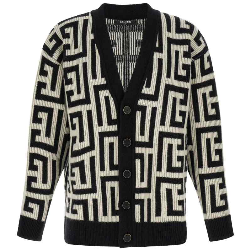 Balmain Monogram Macro Cardigan