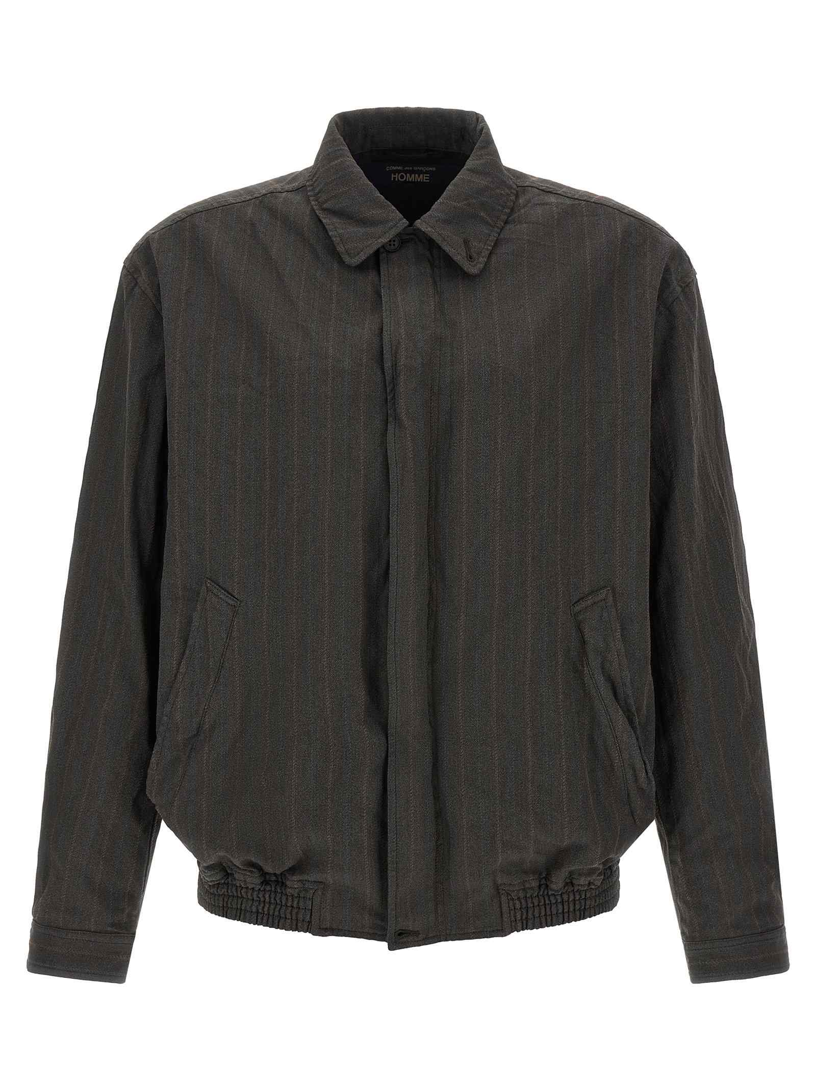 Comme Des Garҫons Homme Pinstriped Jacket