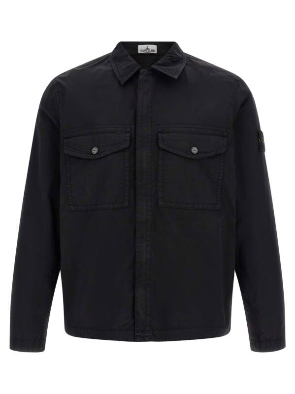 L2S151200003S0A10V0029_01_M_2026-06-11T13-19-21.202Z Stone Island Badge Logo Overshirt