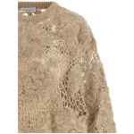 Brunello Cucinelli Whispering Bloom Embroidery Sweater