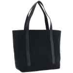Maison Kitsuné Canvas And Large Leather Shopping Bag