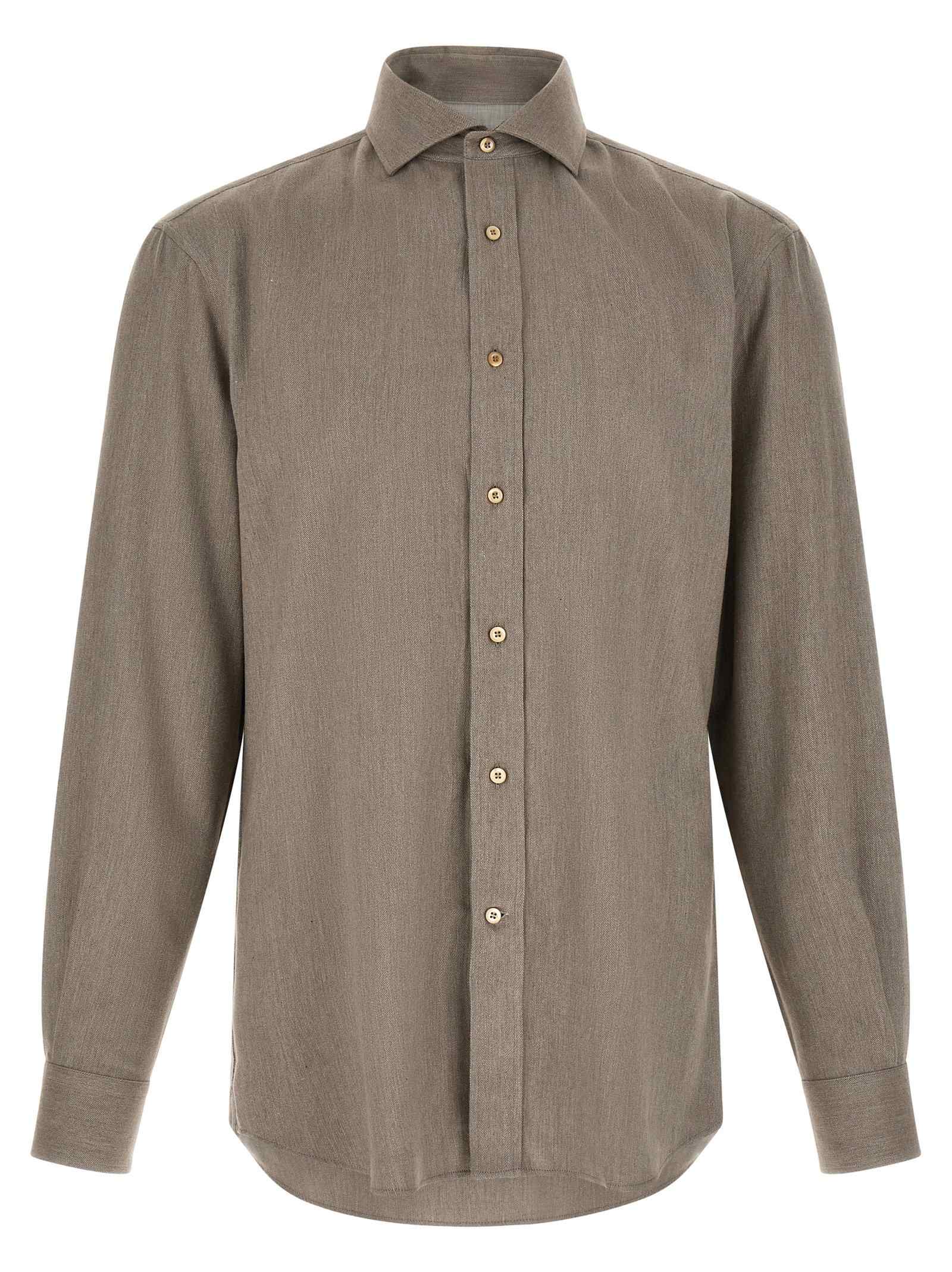 Brunello Cucinelli Herringbone Shirt