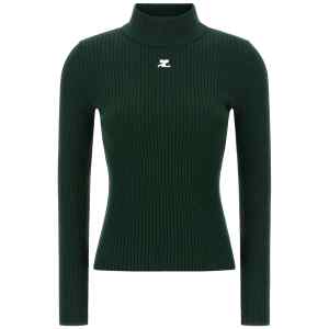 Courreges Reedition Rib Knit Sweater