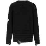 Mm6 Maison Margiela Distressed Wool Cardigan