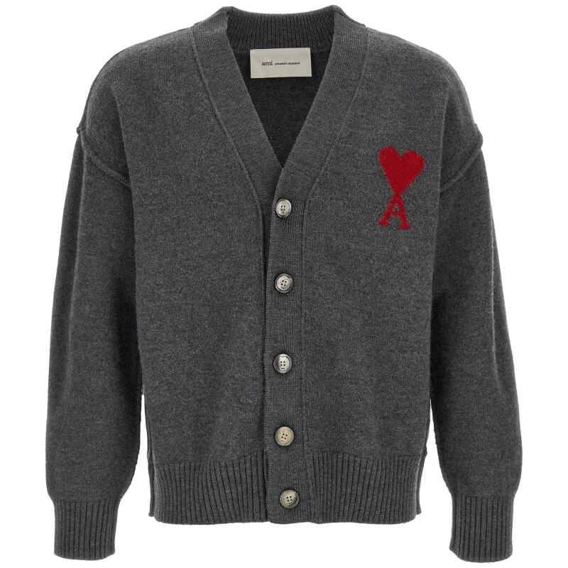 Ami Paris Ami De Coeur Cardigan