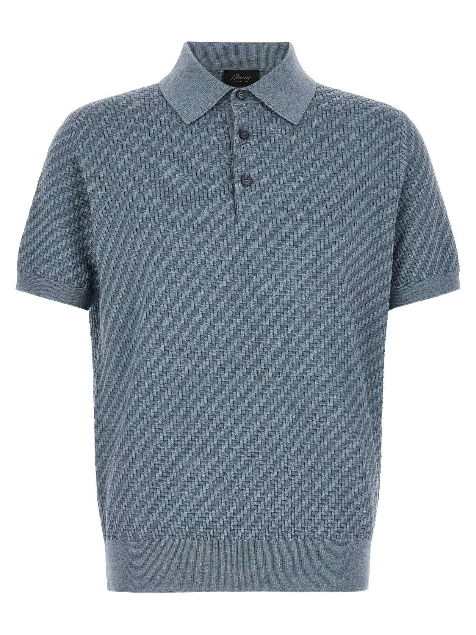 Brioni Trama Weaving Polo