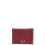 Valentino Garavani Vlogo Burgundy Wallet
